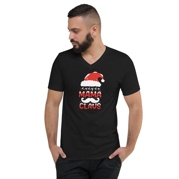 Mama Claus Unisex Short Sleeve V-Neck T-Shirt