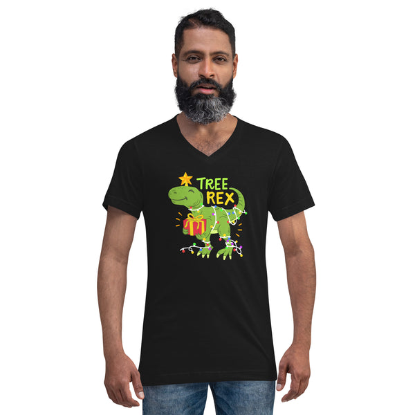 Tree Rex Unisex Short Sleeve V-Neck T-Shirt