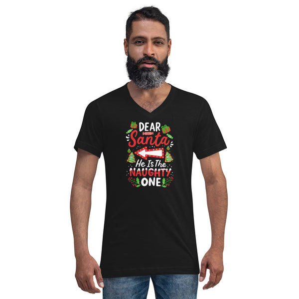 Dear Santa Unisex Short Sleeve V-Neck T-Shirt