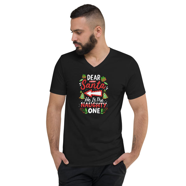 Dear Santa Unisex Short Sleeve V-Neck T-Shirt