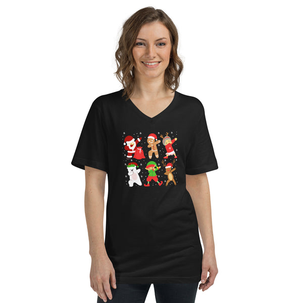 Christmas Unisex Short Sleeve V-Neck T-Shirt