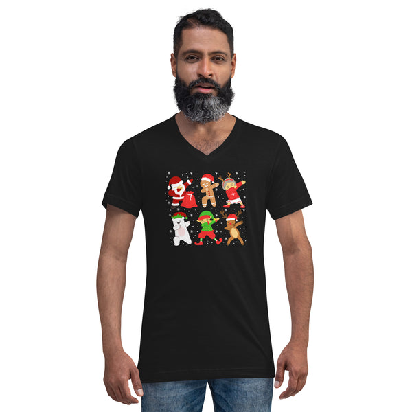 Christmas Unisex Short Sleeve V-Neck T-Shirt