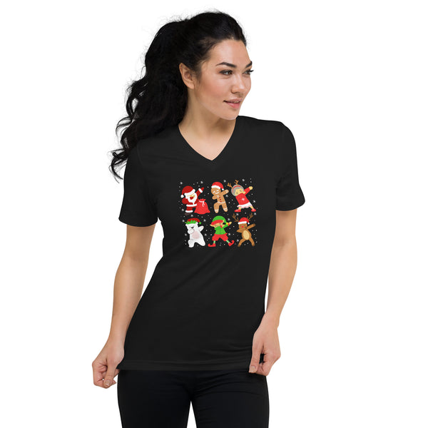 Christmas Unisex Short Sleeve V-Neck T-Shirt