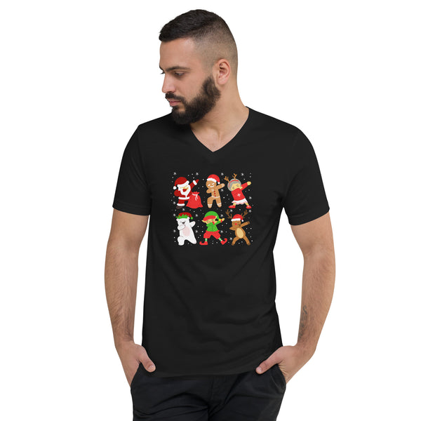 Christmas Unisex Short Sleeve V-Neck T-Shirt