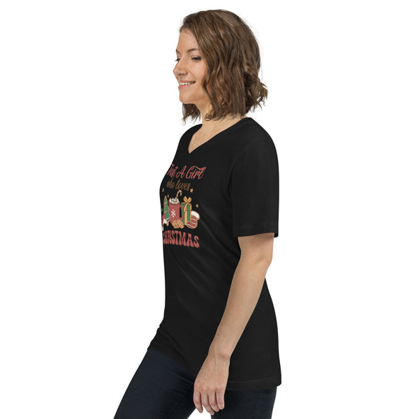 Christmas Unisex Short Sleeve V-Neck T-Shirt