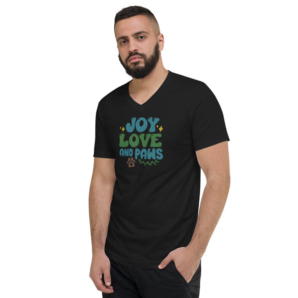 Joy Love Unisex Short Sleeve V-Neck T-Shirt