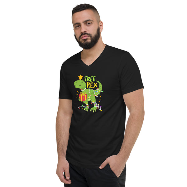 Tree Rex Unisex Short Sleeve V-Neck T-Shirt