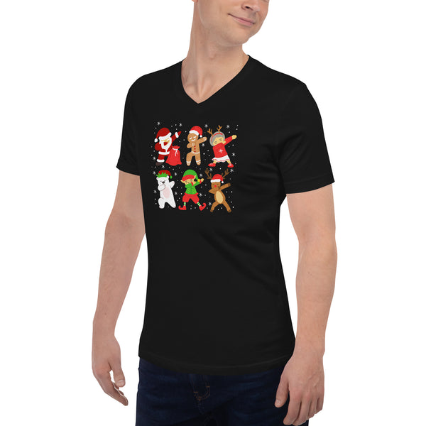 Christmas Unisex Short Sleeve V-Neck T-Shirt