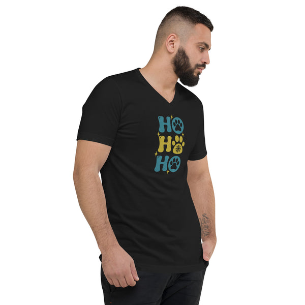 HO HO HO Unisex Short Sleeve V-Neck T-Shirt