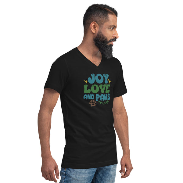 Joy Love Unisex Short Sleeve V-Neck T-Shirt