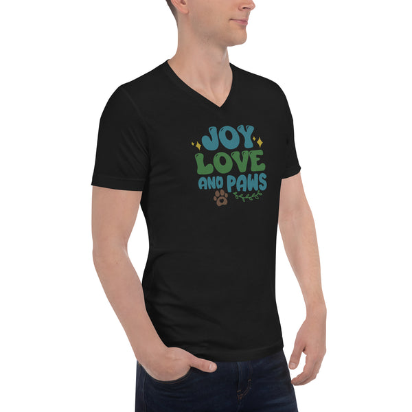 Joy Love Unisex Short Sleeve V-Neck T-Shirt