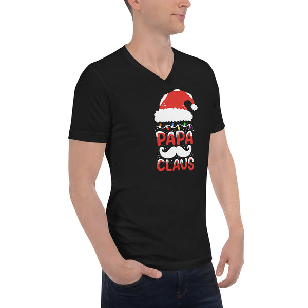 Papa Claus Unisex Short Sleeve V-Neck T-Shirt