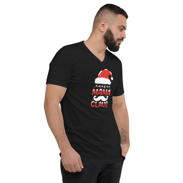 Mama Claus Unisex Short Sleeve V-Neck T-Shirt