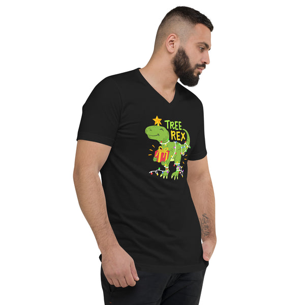 Tree Rex Unisex Short Sleeve V-Neck T-Shirt