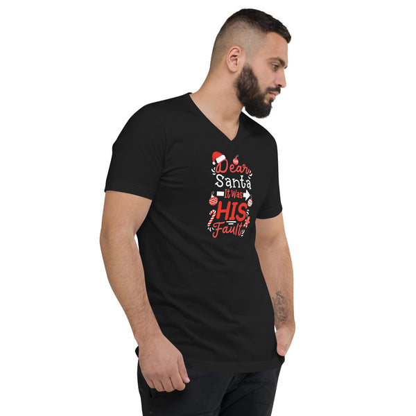 Dear Santa Unisex Short Sleeve V-Neck T-Shirt