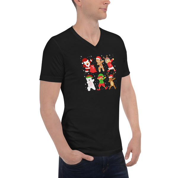 Christmas Unisex Short Sleeve V-Neck T-Shirt