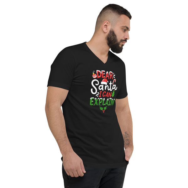 Dear Santa Unisex Short Sleeve V-Neck T-Shirt