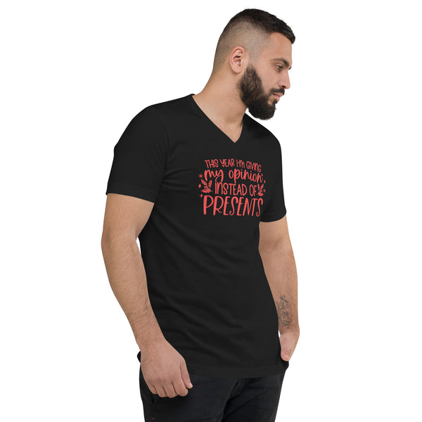 Christmas Presents Unisex Short Sleeve V-Neck T-Shirt