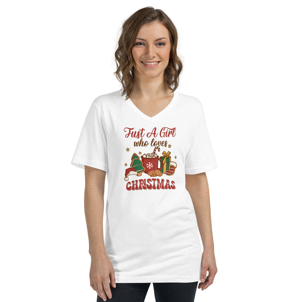 Christmas Unisex Short Sleeve V-Neck T-Shirt