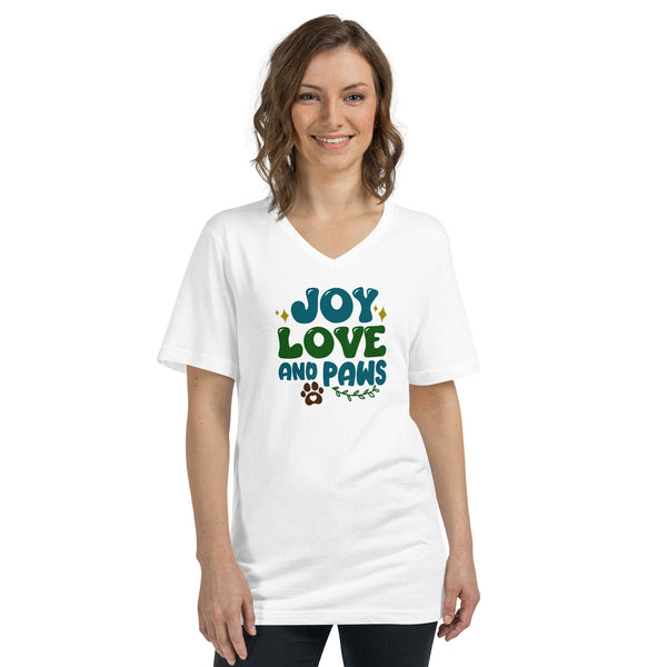 Joy Love Unisex Short Sleeve V-Neck T-Shirt