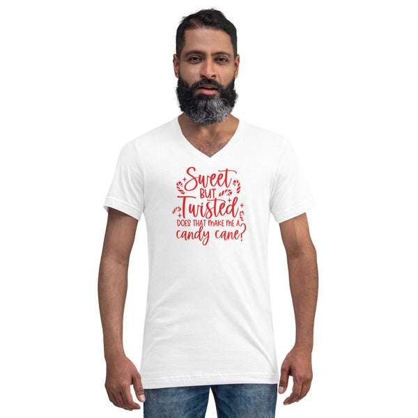 Sweet but Twisted Unisex Short Sleeve V-Neck T-Shirt