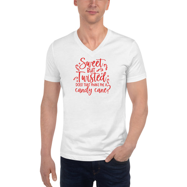 Sweet but Twisted Unisex Short Sleeve V-Neck T-Shirt