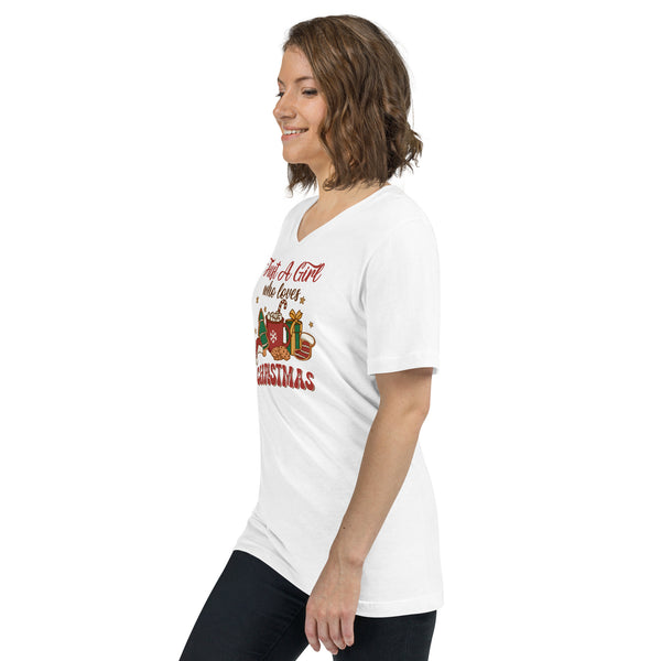 Christmas Unisex Short Sleeve V-Neck T-Shirt