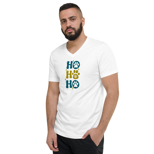 HO HO HO Unisex Short Sleeve V-Neck T-Shirt