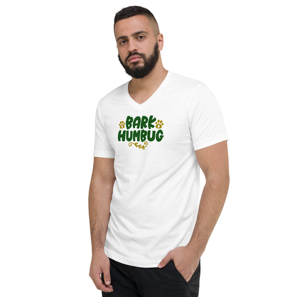 Bark Humbug Unisex Short Sleeve V-Neck T-Shirt