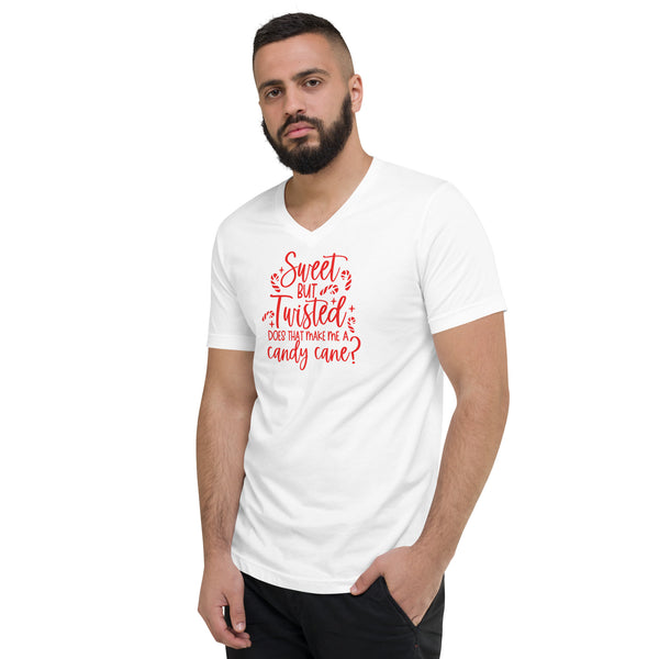 Sweet but Twisted Unisex Short Sleeve V-Neck T-Shirt