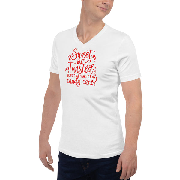 Sweet but Twisted Unisex Short Sleeve V-Neck T-Shirt