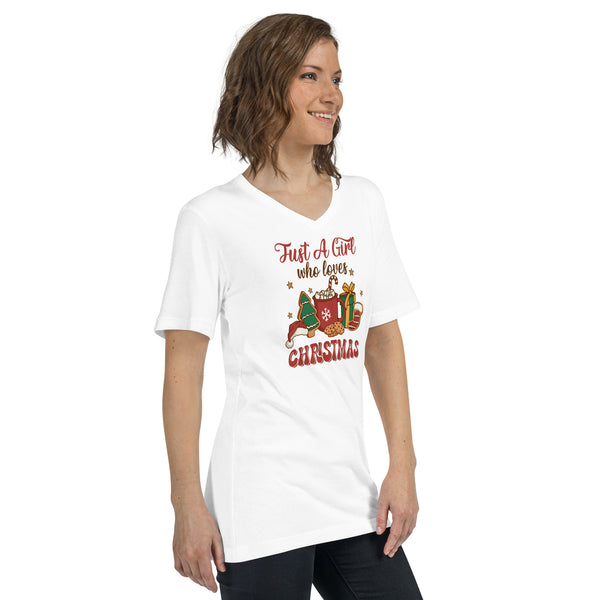 Christmas Unisex Short Sleeve V-Neck T-Shirt