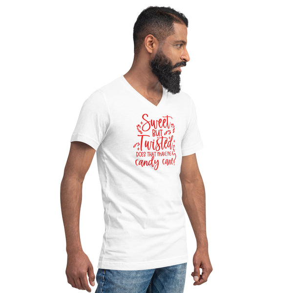 Sweet but Twisted Unisex Short Sleeve V-Neck T-Shirt