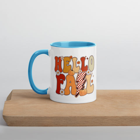 Hello Fall Mug with Color Inside