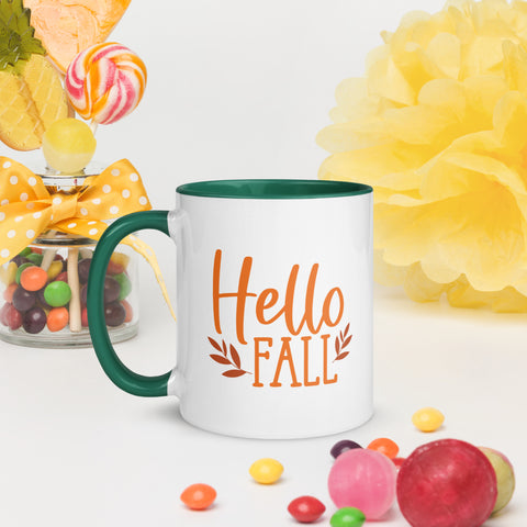 Hello Fall Mug with Color Inside