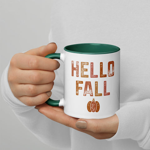 Hello Fall Mug with Color Inside