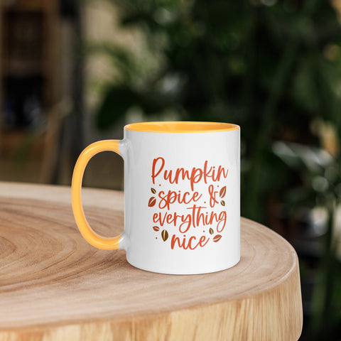 Pumpkin Spice Mug with Color Inside