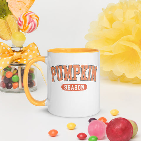 Pumpkin Season Mug with Color Inside