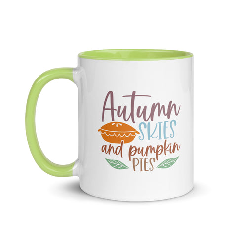 Autumn Skies Mug with Color Inside
