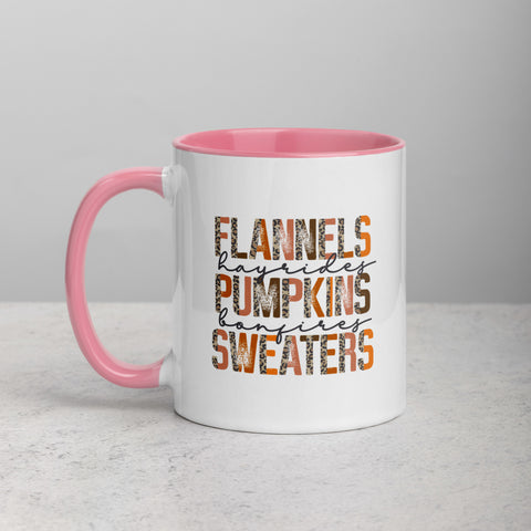 Flannels Pumpkins Mug with Color Inside