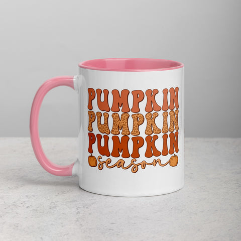 Pumpkin Season Mug with Color Inside