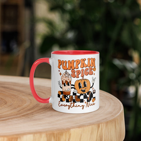 Pumpkin Spice Mug with Color Inside