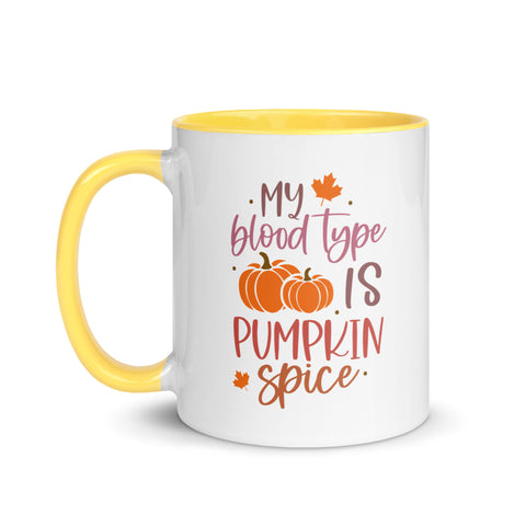 My Blood Type Mug with Color Inside
