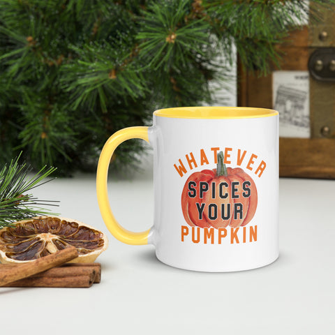Whatever Spices your Pumpkin Mug with Color Inside