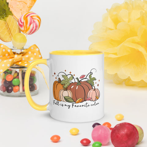 Fall is my Favorite Color Mug with Color Inside