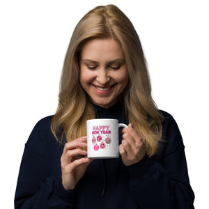 Happy New Year 2024 White glossy mug
