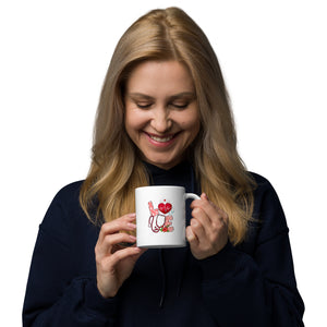 Love Valentine  White glossy mug
