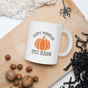 Happy Pumpkin Spice Season White glossy mug