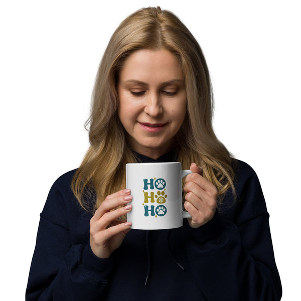 HO HO HO White glossy mug