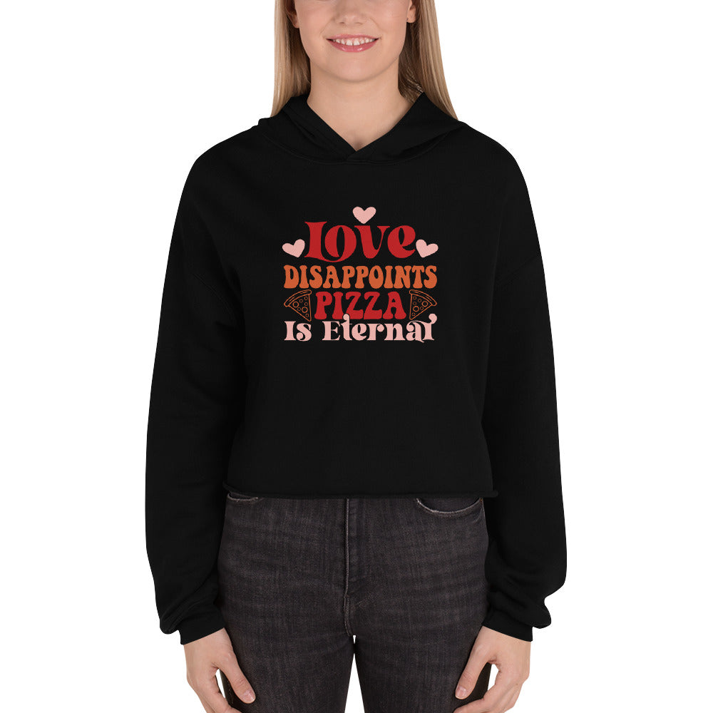 Love Disappoints Crop Hoodie